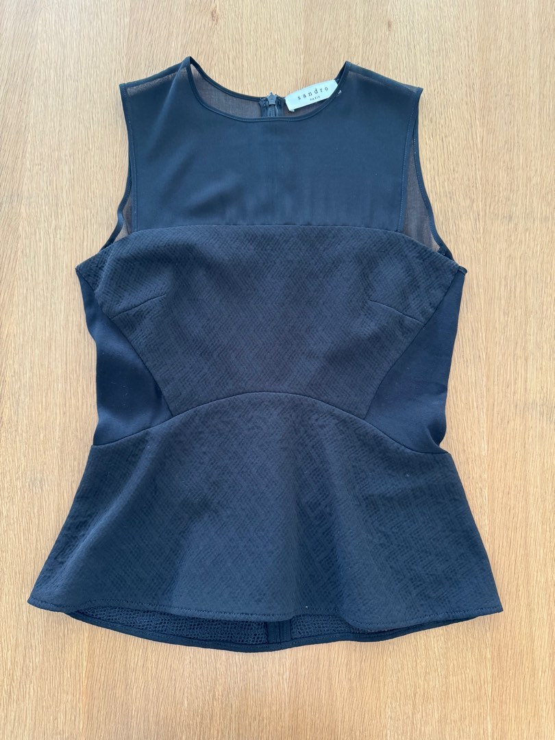 Sandro peplum top deals