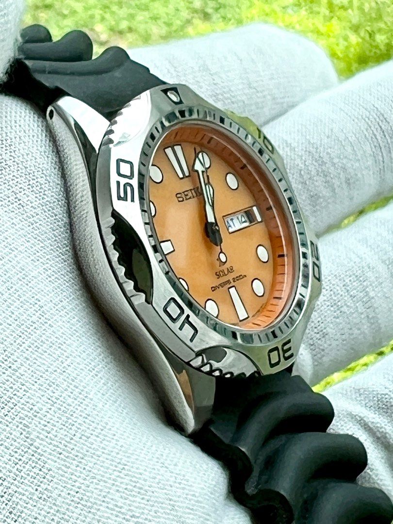 Very rare Seiko SNE109 Orange Dial