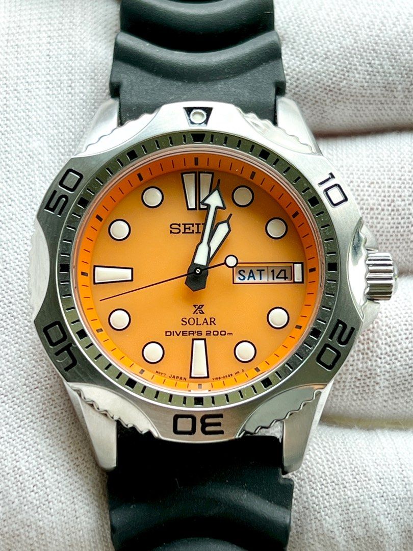 Very rare Seiko SNE109 Orange Dial