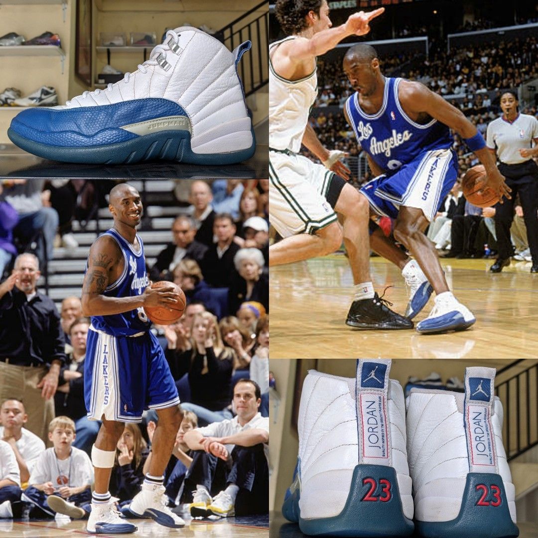 Sepatu Basket Air Jordan 12 French Blue Kobe Bryant