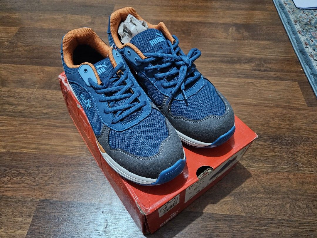 Sepatu Puma Safety Shoes Frontside Front Side Blue Low 42