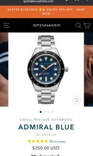 Spinnaker Cahill 38mm Automatic Watch