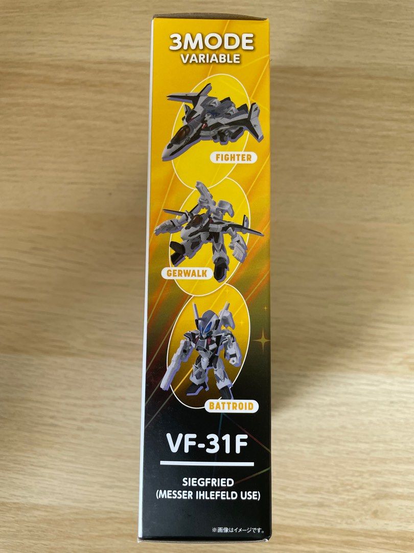 Tiny Session Macross VF-31F (Category: Vehicle & Diecast Models) located in Singapore. Submitted by turboltz (Listing ID 1293233142, Image 3). Description: Tiny Session Macross VF-31F. Comes with original box bought from Japan. Only opened and transformed once and stickers pasted. Item is in brand new mint condition. .