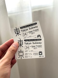 (2) Tokyo Subway (Metro) - Unlimited Rides for 24 hrs