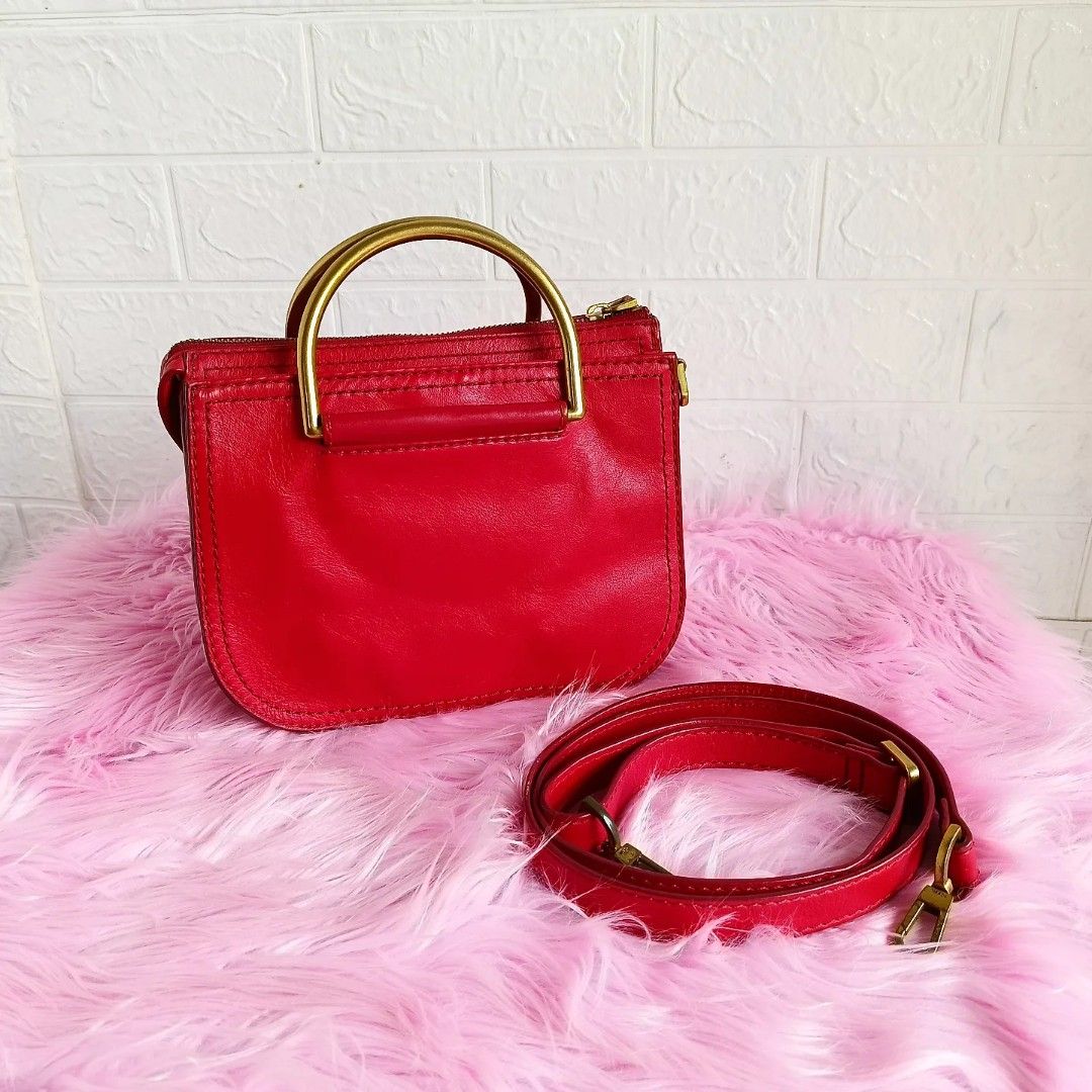 Fossil ryder satchel pink top