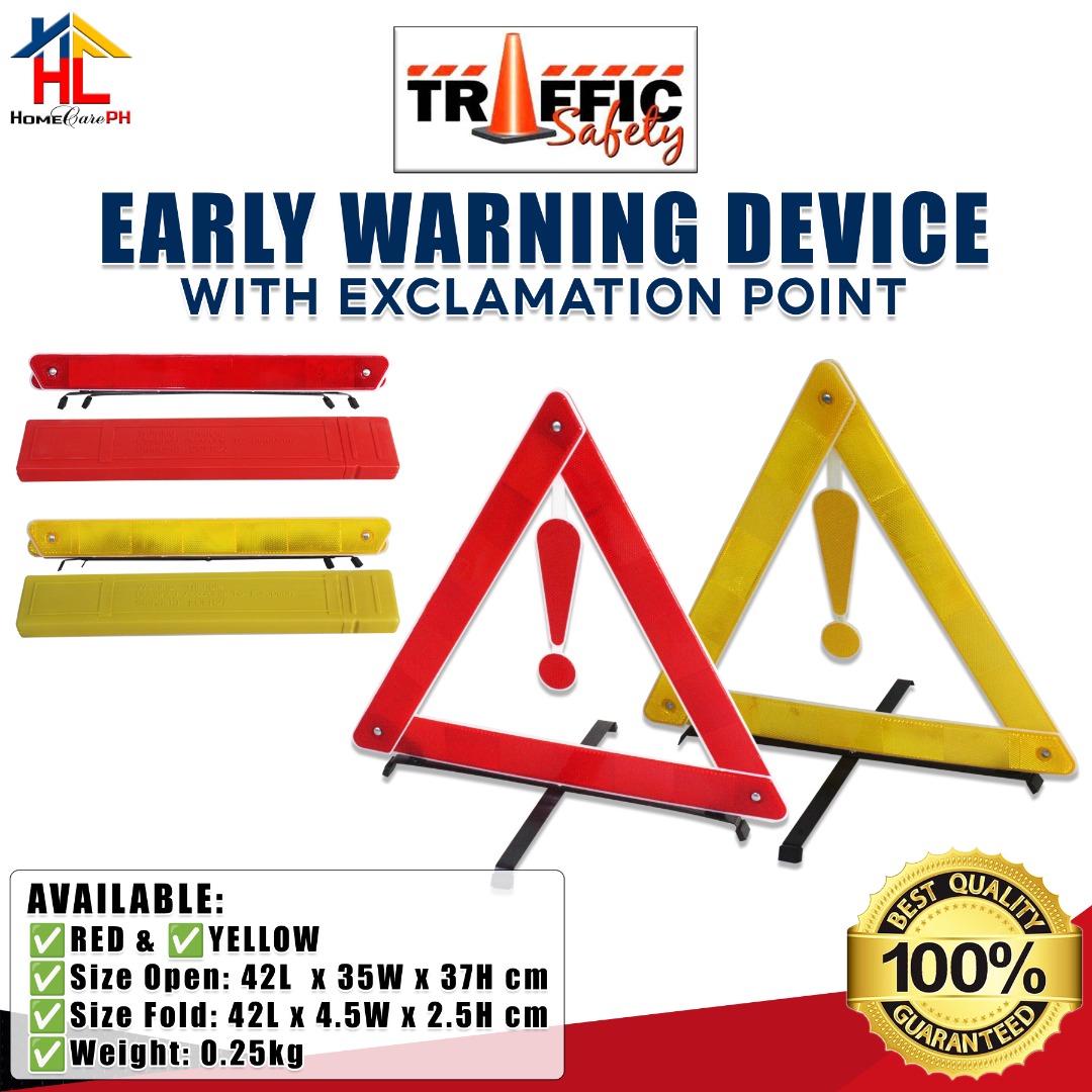 Traffic Safety Early Warning Device with Exclamation Point, Commercial ...