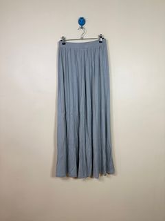 Uniqlo Brand New Maxi Skirt Rayon Gray - Small 