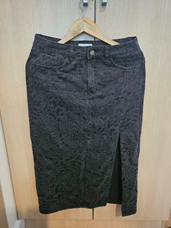 Urban Revivo Black Denim Skirt