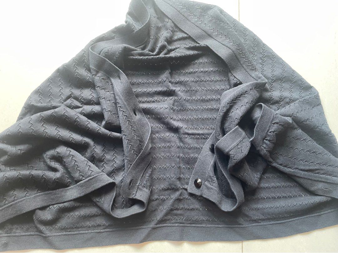 Versatile wrap (Category: Other Tops) located in Singapore. Submitted by pingyi16 (Listing ID 1293187905, Image 3). Description: Versatile wrap, can be worn a few different ways I think 4 buttons and button holes on each side Pls top up for mail out.