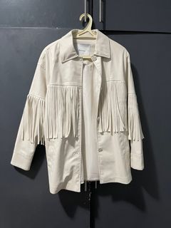 White Bershka Leather Jacket