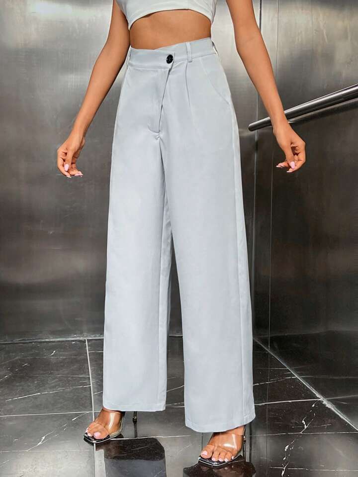 wide leg suit pants - Women