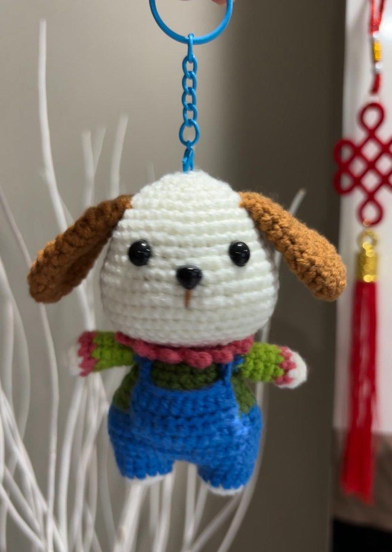 Wool Crochet Keychain Bag Decoration Buckle, Hobbies Toys