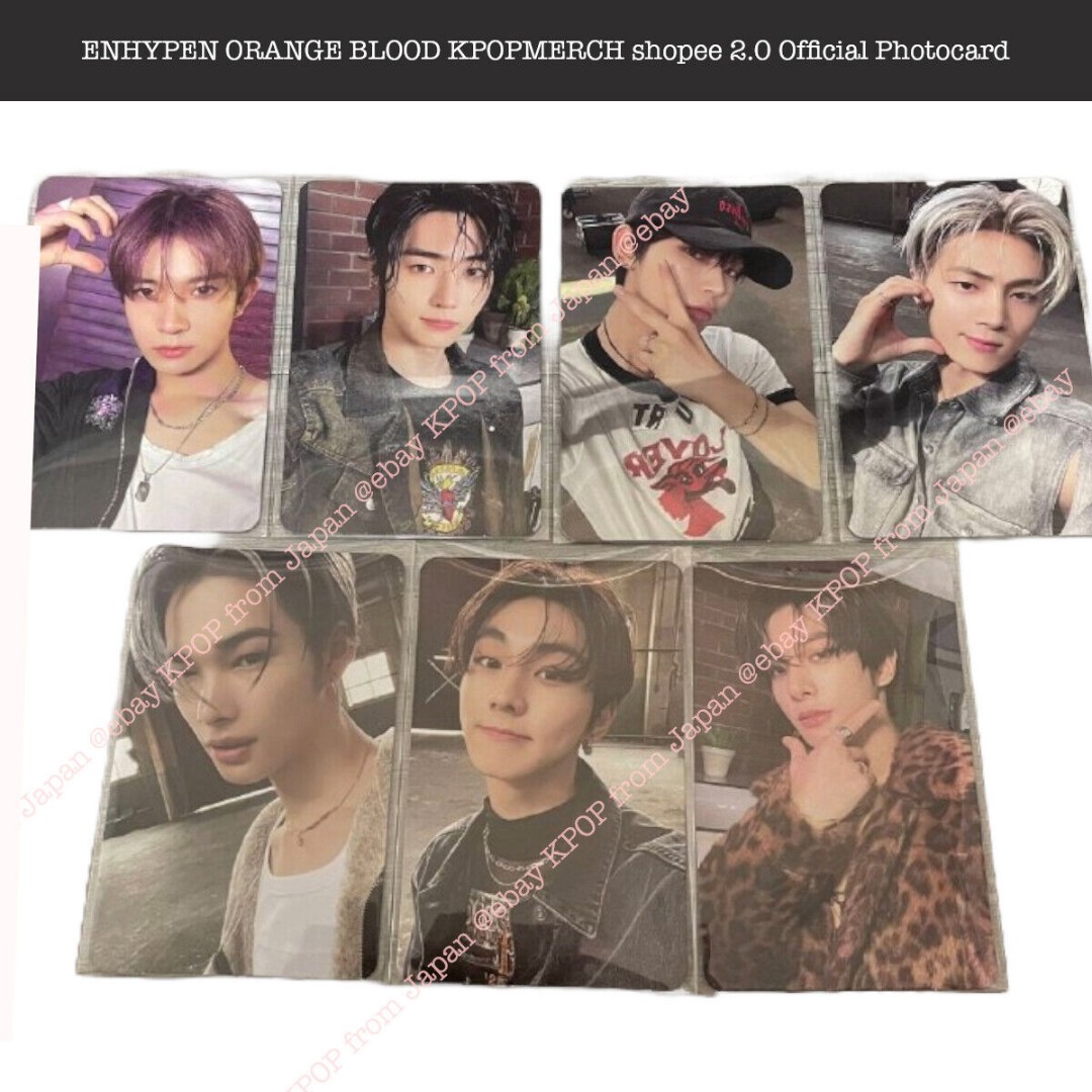 wts jake heeseung jay orange blood enhypen kpopmerch pcs