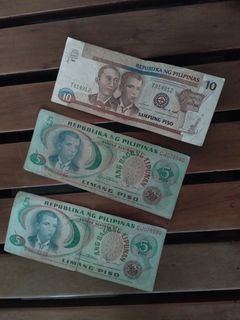10 Pesos & 5 pesos Paper Bill