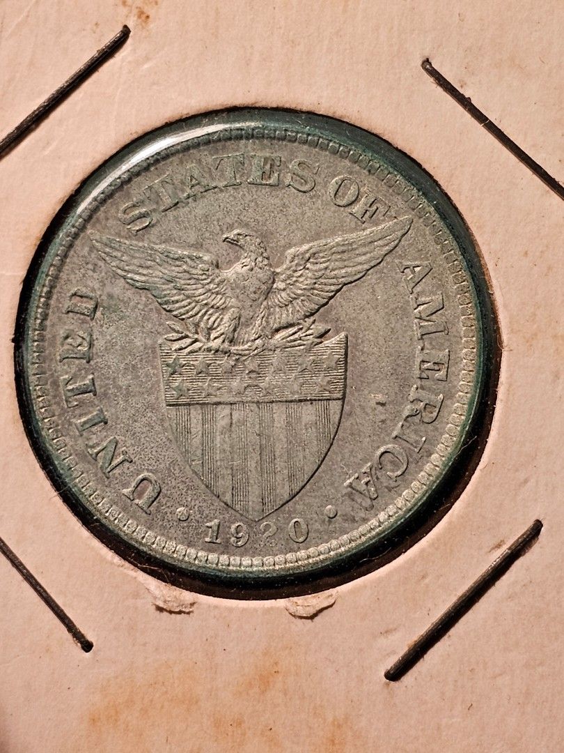 1920 50 centavos Philippines (Category: Currency) located in San Juan City. Submitted by coinscurrencycollection (Listing ID 1293541478, Image 1). Description: 1920 50 centavos Philippines.