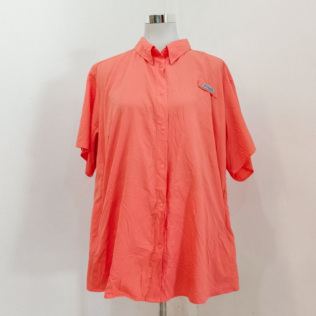 3XL] COLUMBIA PFG button fishing shirt, Women's Fashion