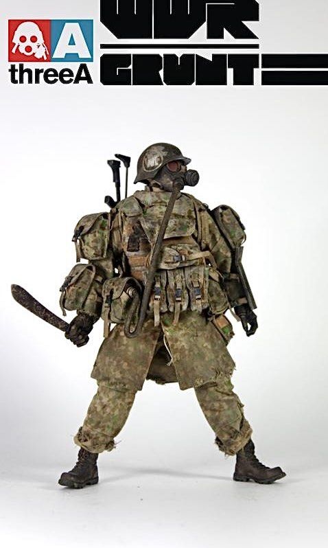 全新熱縮膠從未開封ThreeA 3A Ashley wood WWR 1/6 GRUNT JUNGLE