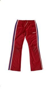 ADIDAS RED TRACK PANTS