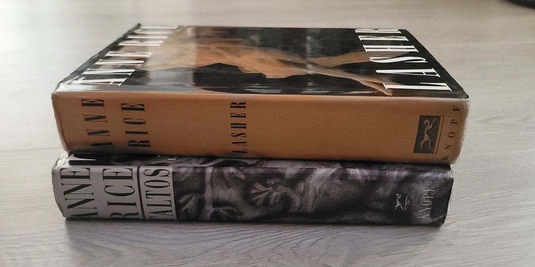 Anne Rice Book Bundle Taltos and Lasher (Category: Storybooks) located in Pasig City. Submitted by eidc18 (Listing ID 1293450173, Image 3). Description: Anne Rice Book bundle TITLE: - Taltos - Lasher All hardbound.