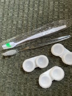 Assorted Toothbrush and Contact Lens Case