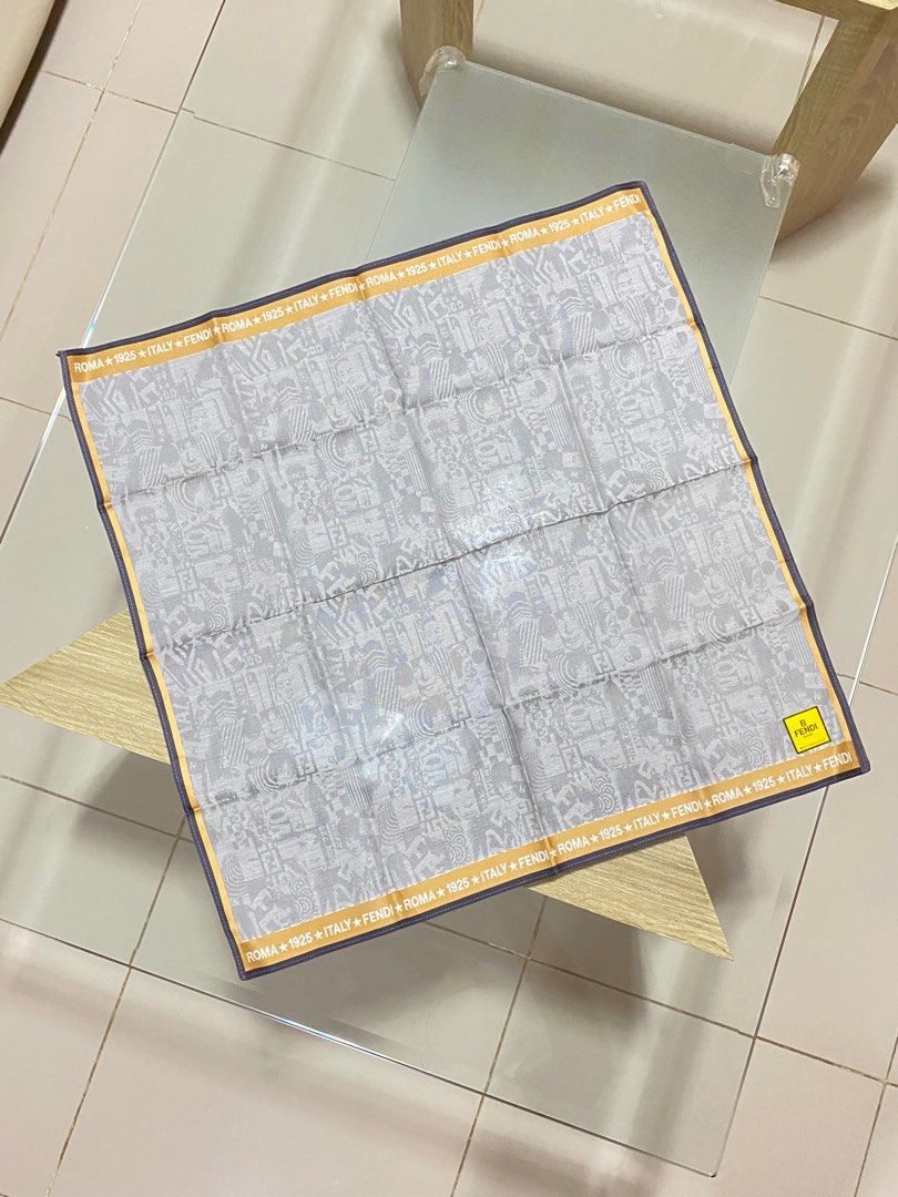 Authentic Vintage Fendi Handkerchief (Category: Other Accessories) located in Davao. Submitted by ayarpyow (Listing ID 1293536689, Image 1). Description: Authentic Vintage Fendi Handkerchief — Length: 18 inches | Width: 18 inches — In good condition. You are purchasing a pre-owned item; thus, please manage your expectations. Please send me a message if interested. Thank you!.