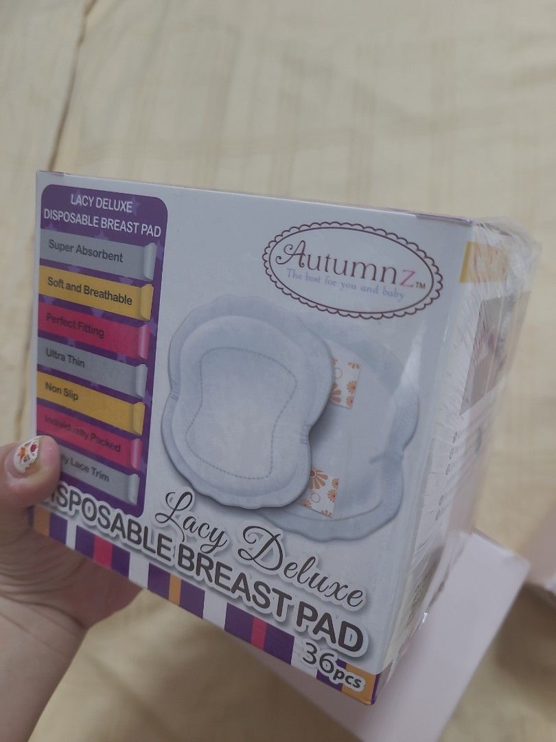 Autumnz Breast Pad Lacy Deluxe Disposable, Babies & Kids, Nursing