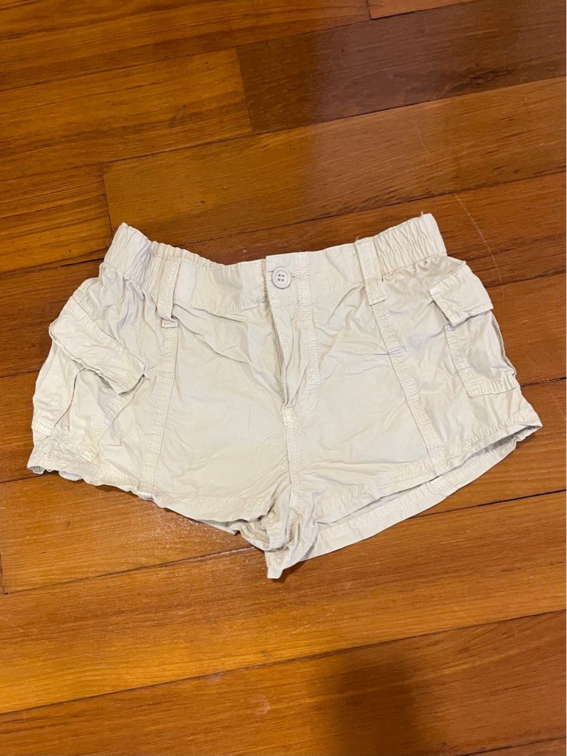 BDG Urban Outfitters Khaki Cargo Shorts Hot Pants Beige y2k grunge