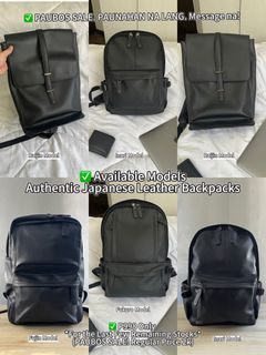 BRAND NEW & ORIGINAL Classic Black Leather Backpack FOR P998 ONLY!