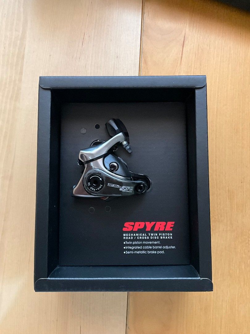 Brand new TRP Spyre SLC (1pc only) (Category: Bicycles) located in Manila. Submitted by erbss (Listing ID 1293411902, Image 1). Description: Brand new TRP Spyre SLC. Bought from Supreme Bikes PH. Delivered to me on March 17, 2024. Opened box only. Caliper still tied to the packaging. Never fitted. RFS: Sudden change of plans. Item is in Vito Cruz area. Can do scheduled meet-ups in Sta. Rosa, Laguna..