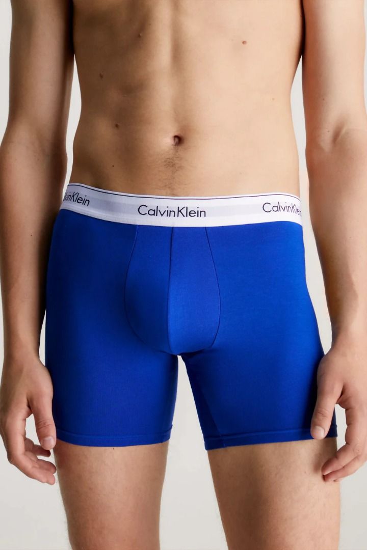 Calvin Klein CK 3 3 Pack Modern Cotton Stretch Boxer Briefs Set size small Carousell