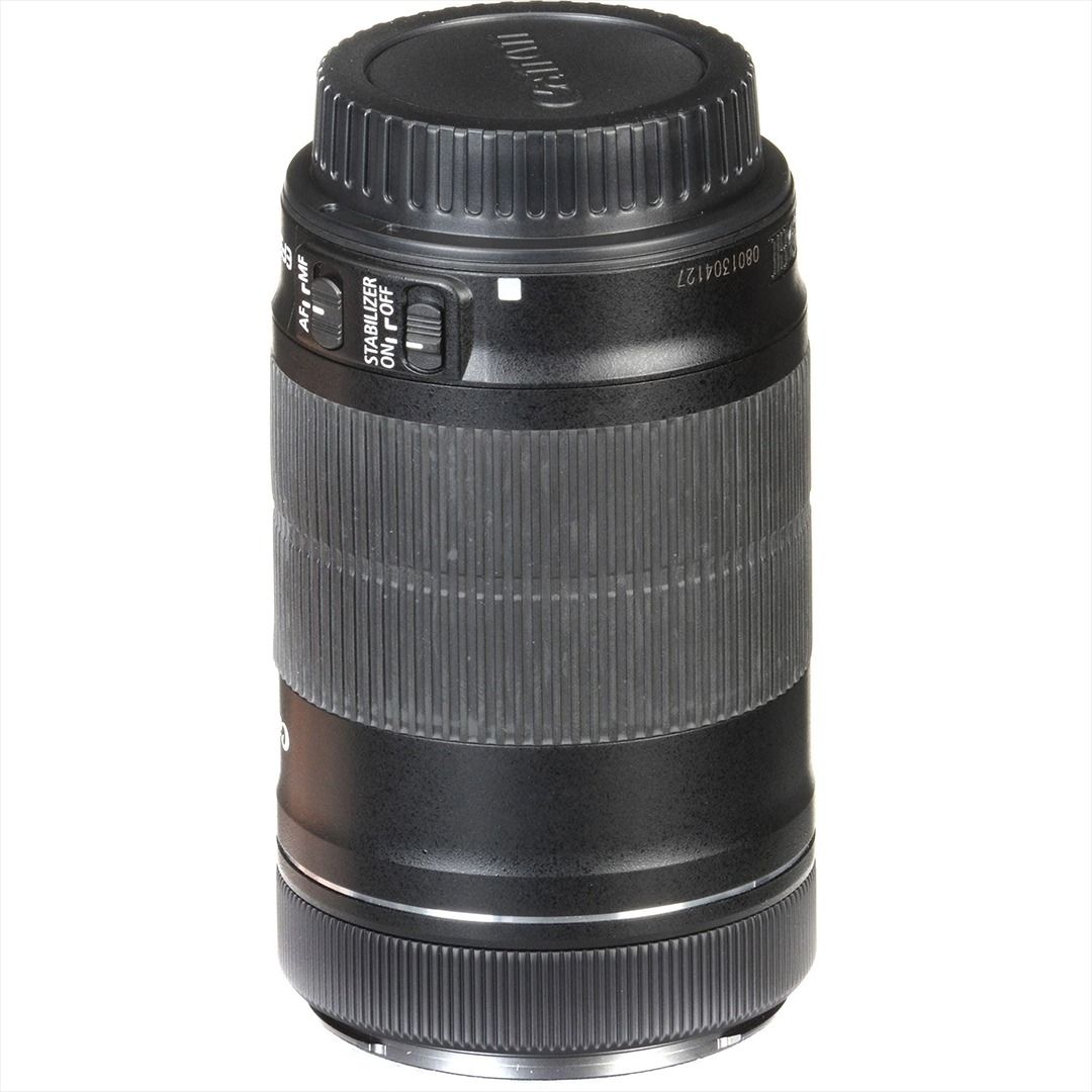 Canon EfS 55-250mm MACRO 1.1/3.6ft (Category: Lens & Kits) located in Carmona. Submitted by byebyegoodies (Listing ID 1293486993, Image 1). Description: Telephoto Zoom Focal Length: 55 - 250mm APS Equivalent: 88 - 400mm f/4 - 5.6 f/22 - 32 1.1m / 3.6 ft. Image Stabilization; EF-S lens mount, exclusively for bodies with APS-C sensors. Message for photos of the item on hand!.