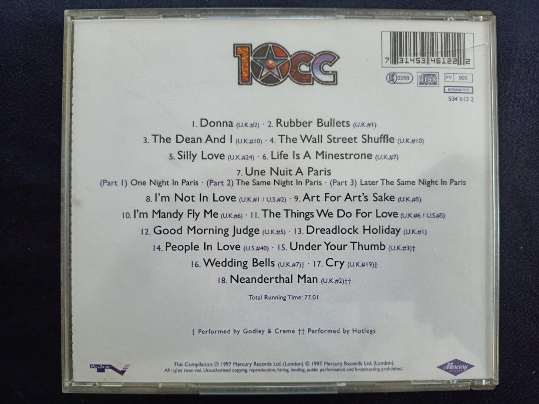 CD 10 CC : the very best of 10 CC