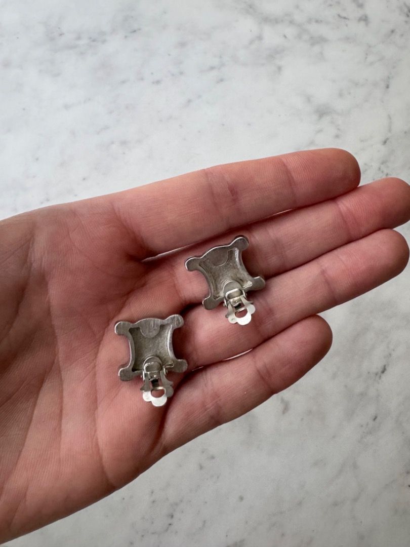 Celine clip on earrings discount