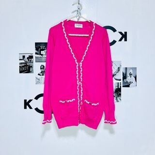 Chanel pink cardigan
