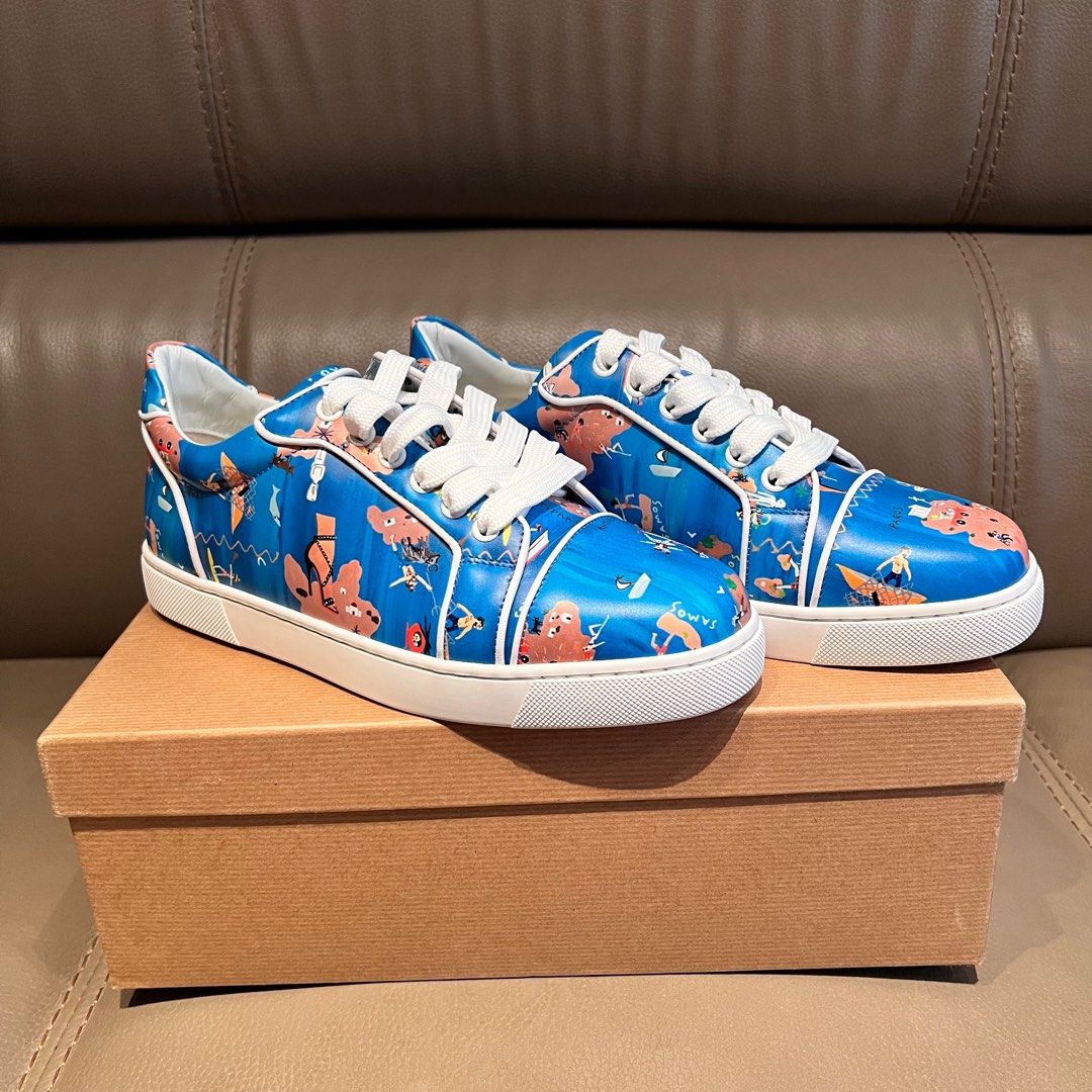 56 off Christian Louboutin Vieira Orlato Odyssey Low Top Sneakers size 38.5 Carousell