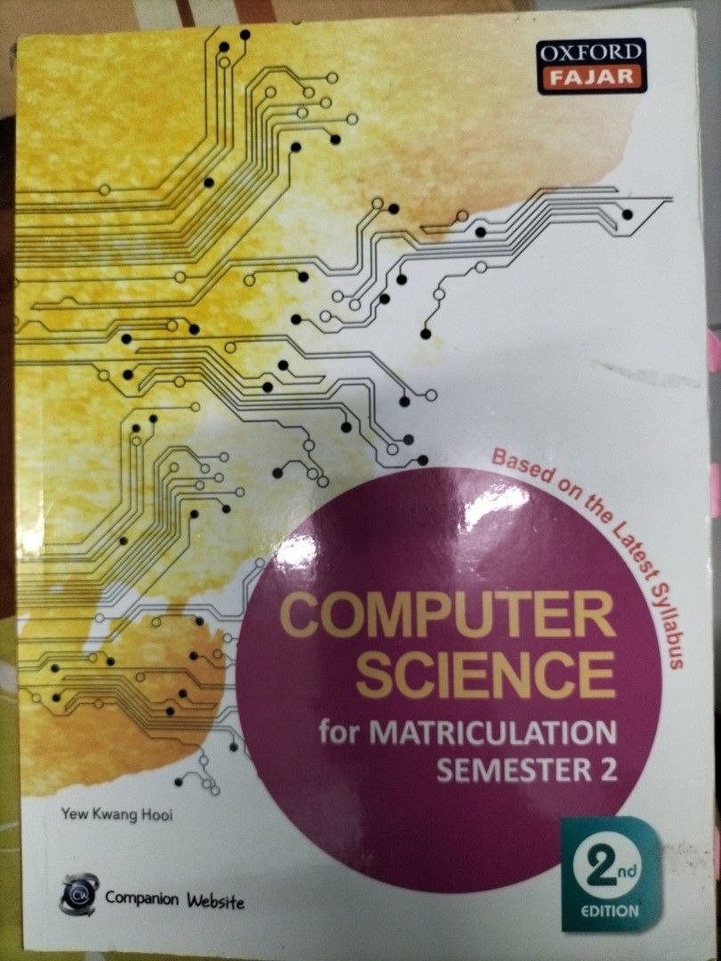Computer science for matriculation semester 2, Hobbies & Toys, Books ...