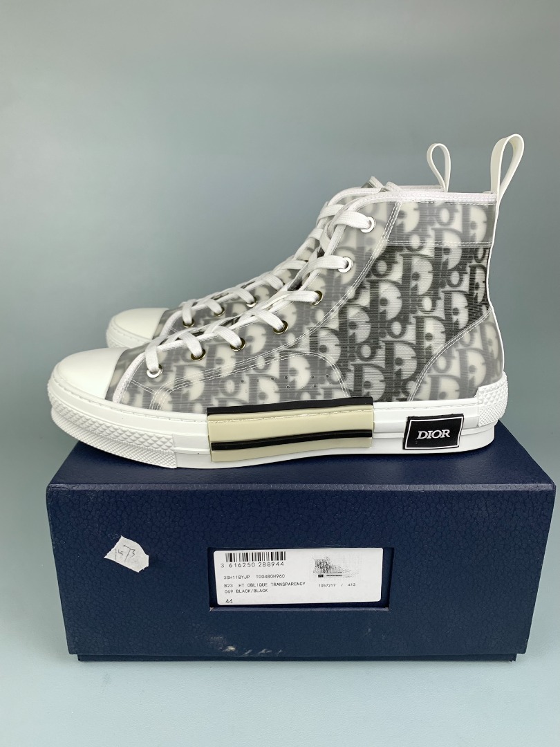 dior high top logo oblique