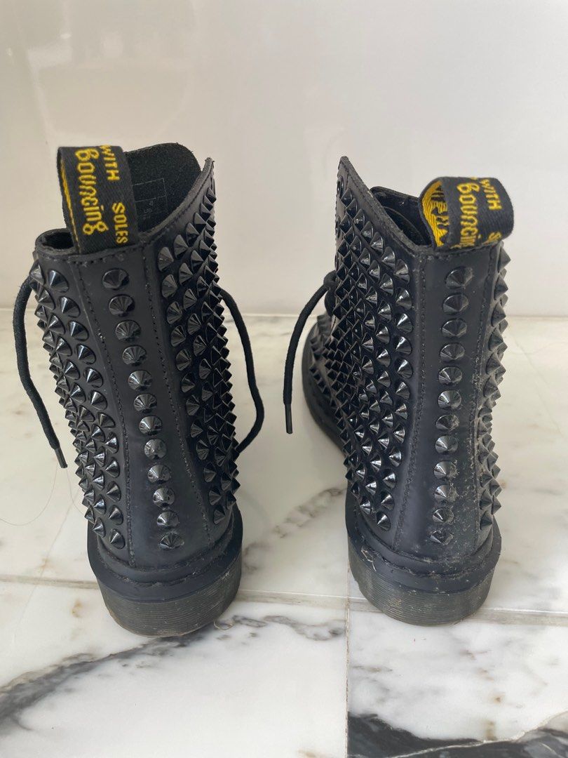 Dr Martens Spike Boots Women s Fashion Footwear Boots on Carousell