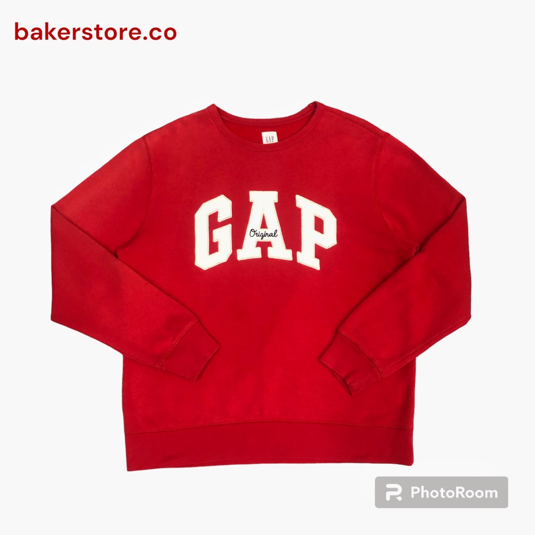 GAP SWEATSHIRT RED Men s Fashion Tops Sets Hoodies on Carousell