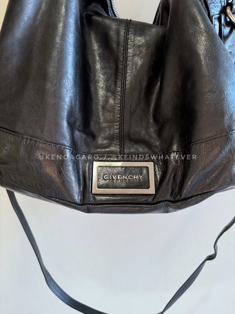 Givenchy Distressed Leather shoulder/sling bag (Category: Luxury Bags & Wallets) located in Manila. Submitted by kfindswhatever (Listing ID 1293466249, Image 2). Description: Authentic with strap bag only No holes No leather cracks Minor hanle rubber sealing issue but still presentable and fast to repair.