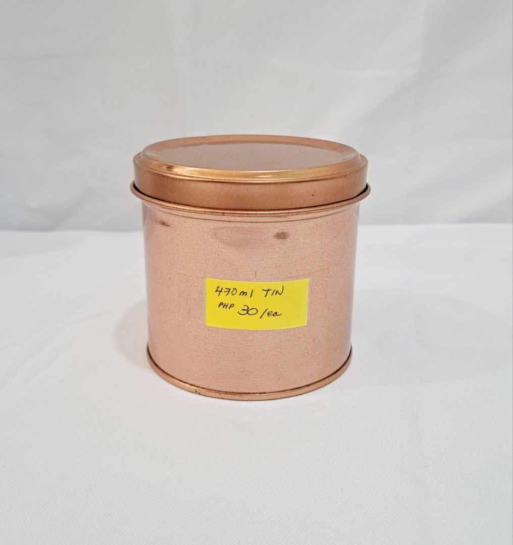 Glass Jars and Bronze Tin Can (Category: Food Organization & Storage) located in Paranaque City. Submitted by decluttering.diva (Listing ID 1293430037, Image 3). Description: 120ml Glass Jar - Php 15/ea (stock: 16) 150ml Glass Jar - Php 20/ea (stock: 15) 200ml Glass Jar - Php 20/ea (stock: 1) 470ml Bronze Tin Can - Php 30/ea (stock: 6).