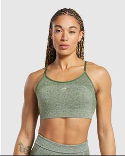 Gymshark Minimal Sports Bra Tropical Green XS, Women's Fashion, Activewear  on Carousell