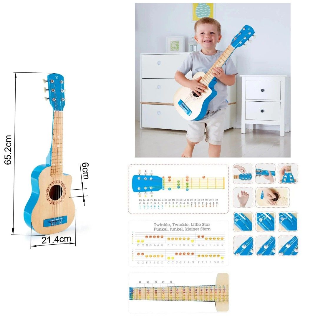 Hape guitar blue store