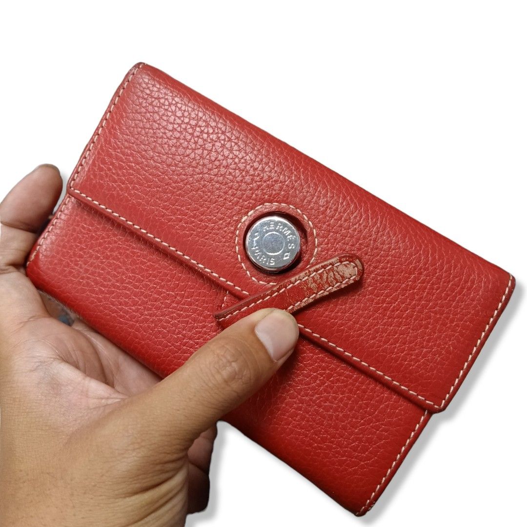Hermes - Dogon Purse (Category: Luxury Bags & Wallets) located in Batangas. Submitted by wornwear.ph (Listing ID 1293498112, Image 1). Description: Hermes - Dogon Purse Color: Red Minimal signs of use Rank AB 1,700 only!.