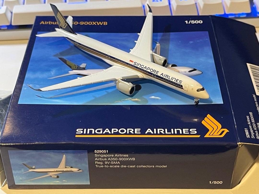 【現地購入!新品未使用!】シンガポール航空　A350飛行機　模型プラ　herpa 現地購入 未使用!】 シンガポール航空 A350飛行機 模型プラ herpa 現地