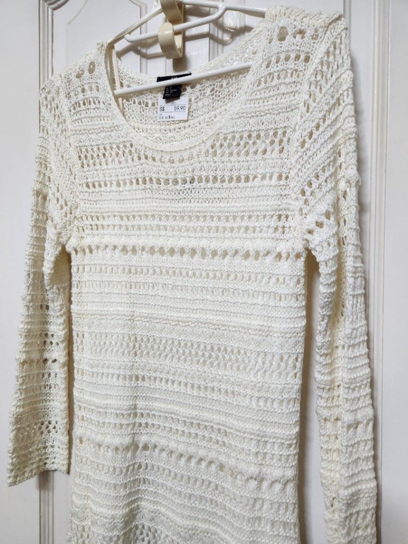 H&M Crochet Cream Dress, Women's Fashion, Dresses & Sets, Dresses on Carousell H&M Crochet Cream Dress, Women's Fashion, Dresses & Sets, Dresses on Carousell