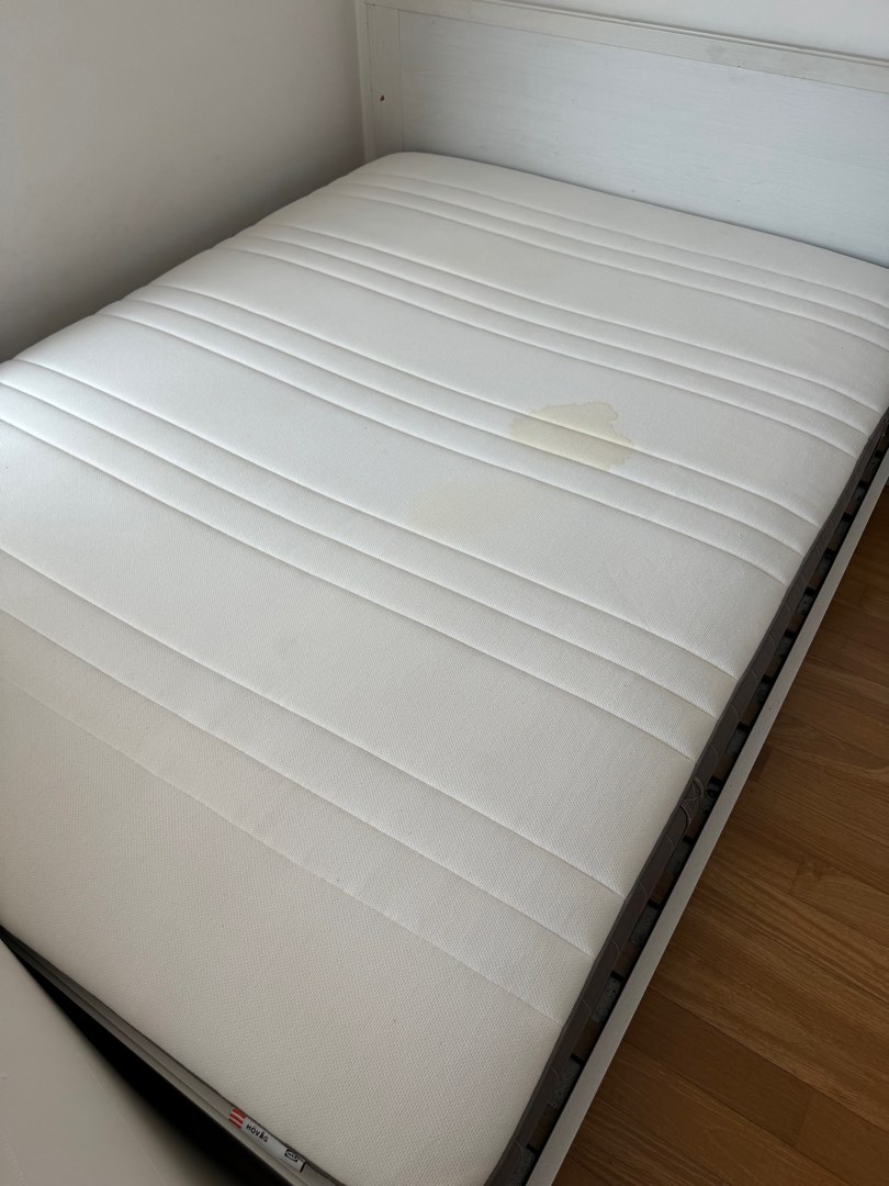 Ikea Queen Hovag Pocket Spring Mattress, Furniture & Home Living ...