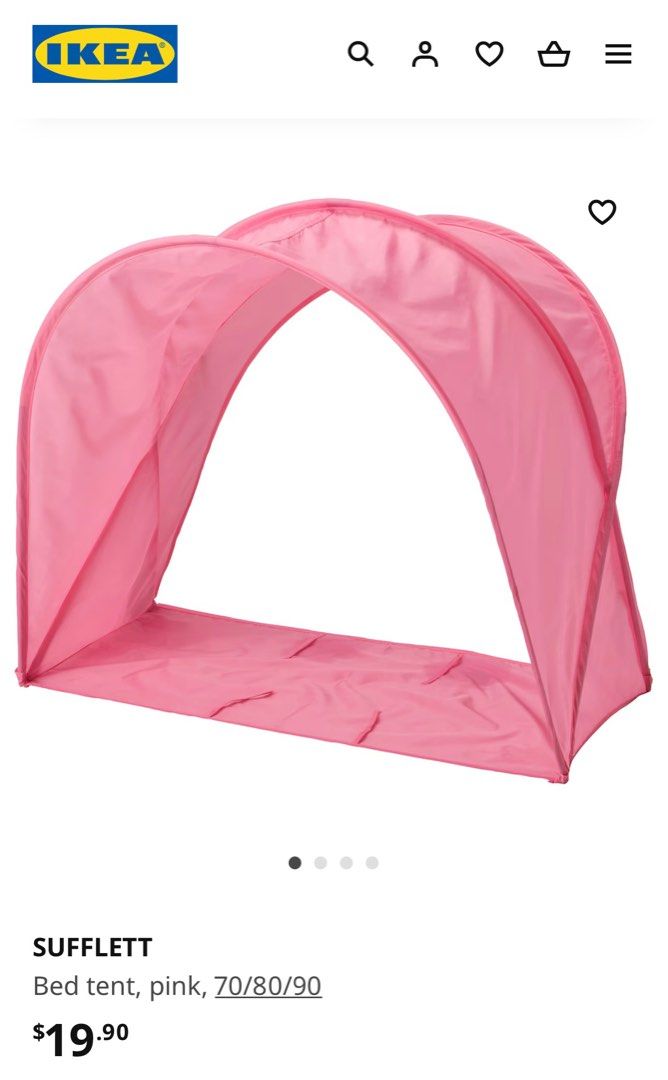 Ikea pink bed tent shop