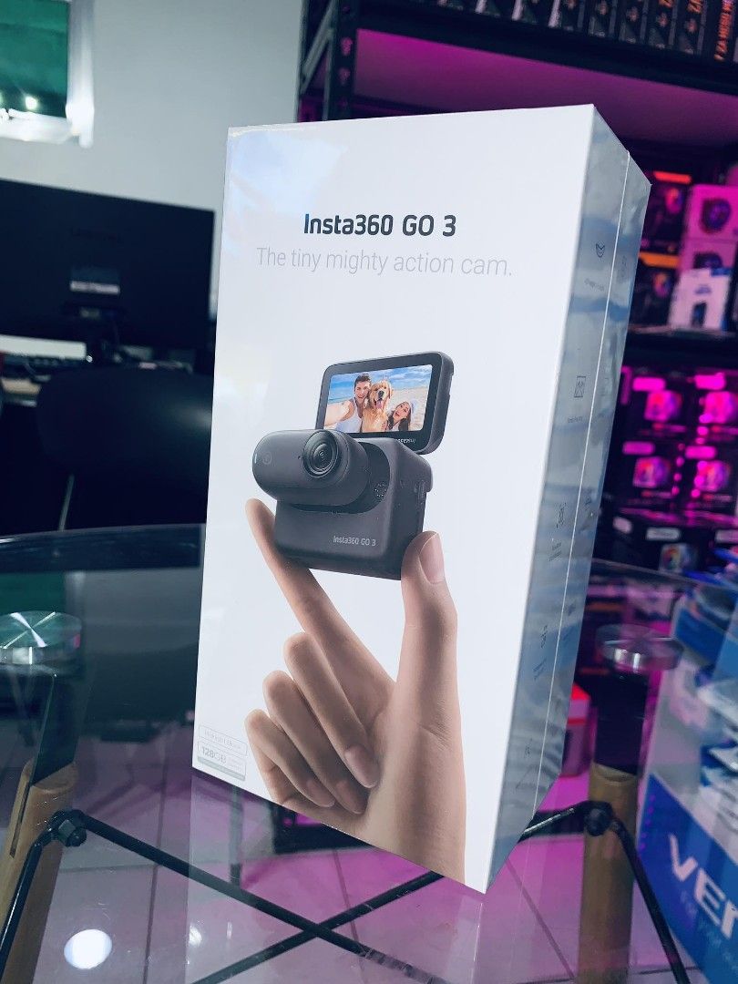 Insta360 GO 3 Tiny Mighty Action Camera 128GB Black (Category: Video Cameras) located in Makati City. Submitted by techubstoreandaccessories (Listing ID 1293353724, Image 2). Description: Insta360 GO 3 Tiny Mighty Action Camera 128GB Black Ready for Pick-Up / Same Day Delivery Via Lalamove‼️ DETAILS: ✅ Actual Picture Posted. ✅BRAND NEW, SEALED, & ORIGINAL. ✅7 Days Replacement for Factory Defects and 1year Limited Warranty. (Terms and conditions a