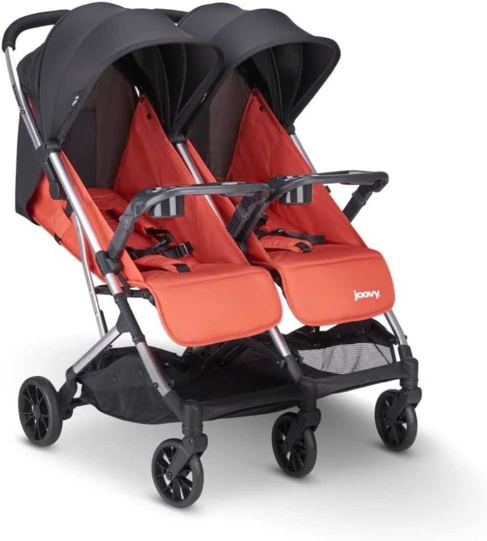 Joovy Kooper X2 Double Stroller Lightweight Travel Stroller